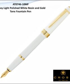 Cross Bailey Light Polished White Resin and GoldTone Fountain Pen