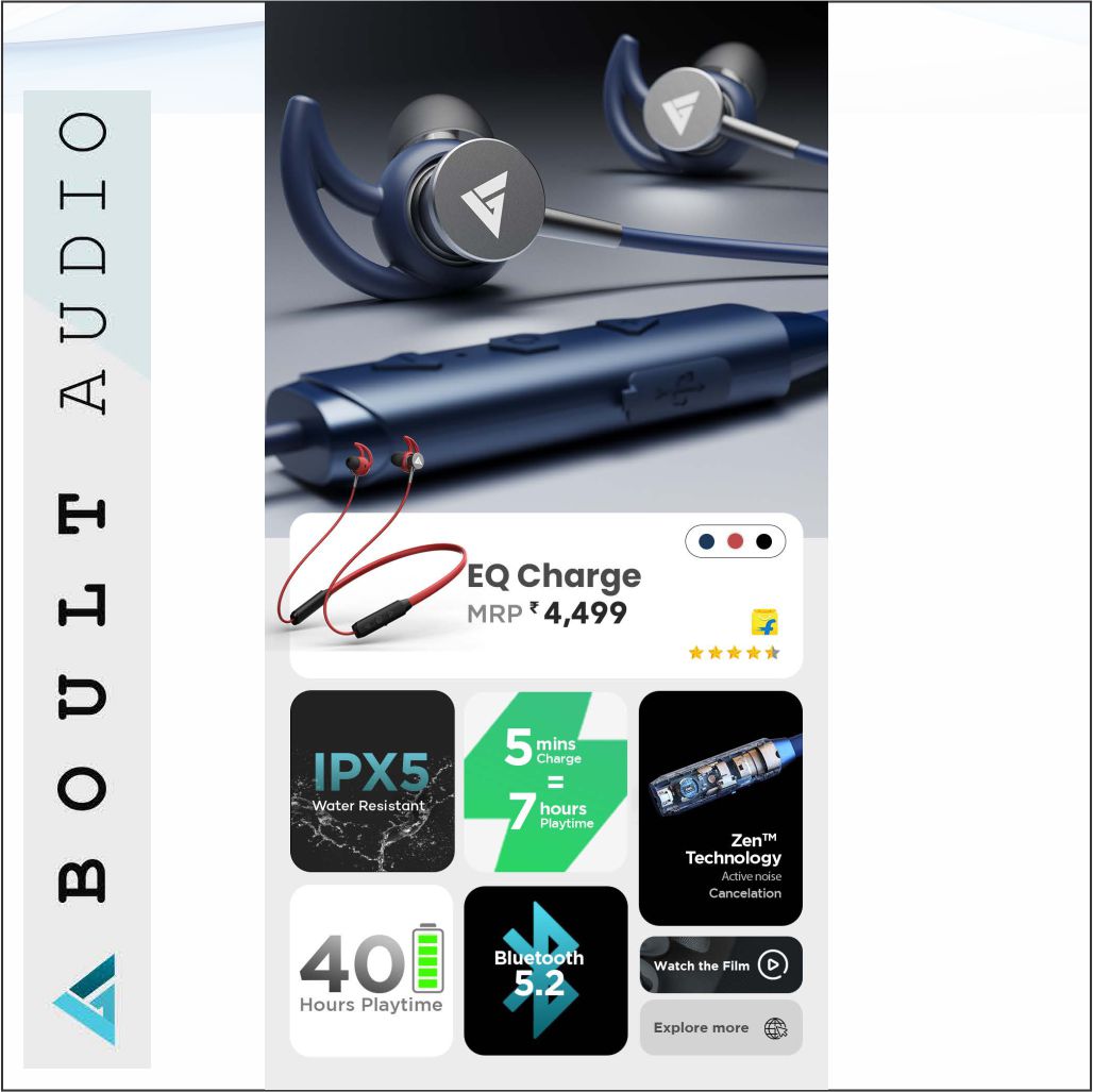 Boult bluetooth 2025 headphones charging time