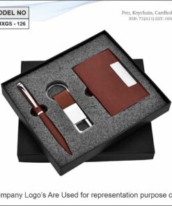 Gift Set - Pen, Keychain And Visiting Card Holder