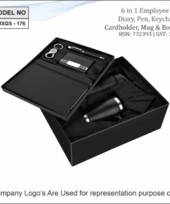 Gift Set - Diary, Keychain, Card Holder, Mug And Bottle