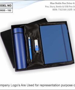 Gift Set - Pen, Diary, Temperature Flask And Pendrive