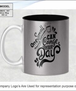 Ceramic Mug - Silver - 300 ml
