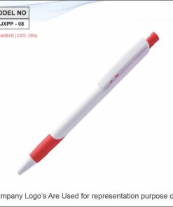 Plastic Pen Red And White with Gripper