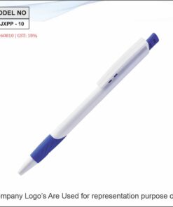 Plastic Pen Blue And White with Gripper