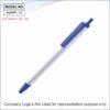 Plastic Pen Blue And White