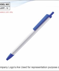 Plastic Pen Blue And White