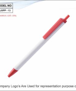 Plastic Pen Red And White