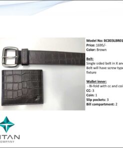 Fastrack Wallet And Belt Set