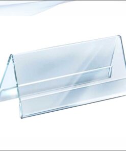 Acrylic Name Holder 2mm ID 4 INCH V 4X2