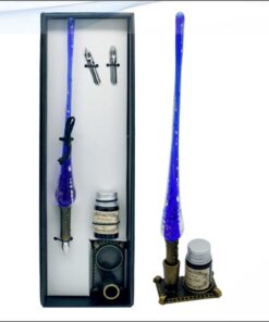 Glass Pen Fountain Crystal Gift Set With Box