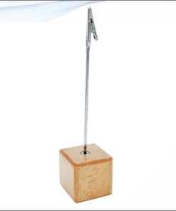 Massage Clip stand Wooden Base 2X2 Inch