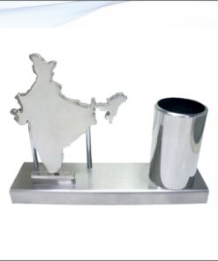 Table Top India Map With Pen Stand