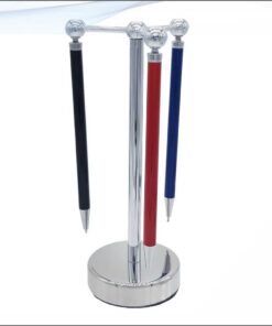 Magnetic 3 Pen Holder With Pen Stand