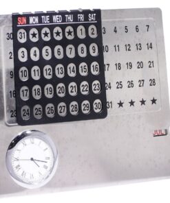 Life Time Calendar With Clock & Month