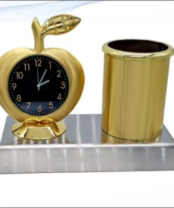 Table Top Pen Stand With Apple Watch Gold
