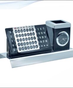 Table Top Calender Pen Stand Black
