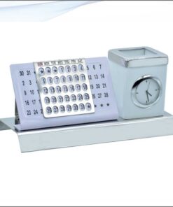 Table Top Calender Pen Stand White