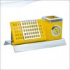 Table Top Calender Pen Stand Yellow