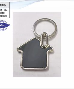 House Shape Metal Keychain