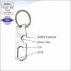 Tool Kit Metal Keychain