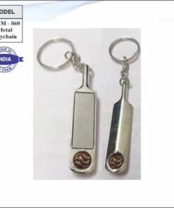 Cricket Theme Metal Keychain