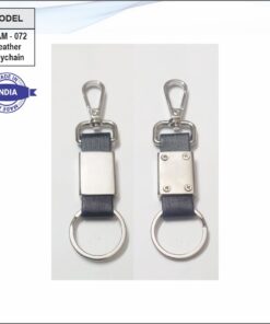 Leatherette Combined Metal Keychain