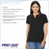 Black Tshirt With Red Tipping Ladies