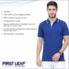 Blue Tshirt With White Tipping Men