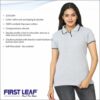 Grey Tshirt With Black Tipping Ladies