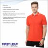 Orange Tshirt With White Tipping Men