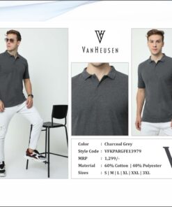 Van Huesen Tshirt - Charcoal Grey