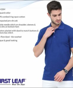 First Leaf Collar Tshirt - For Men