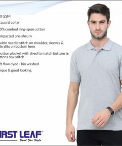 First Leaf Collar Tshirt - For Men