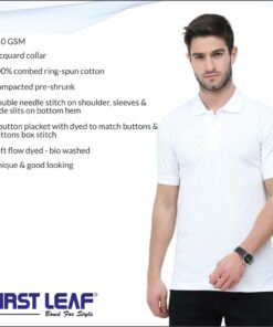 First Leaf Collar Tshirt - For Men