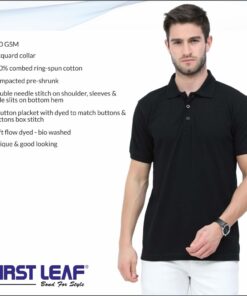 First Leaf Collar Tshirt - For Men
