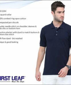 First Leaf Collar Tshirt - For Men