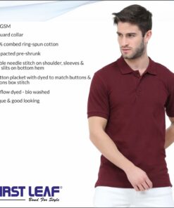 First Leaf Collar Tshirt - For Men