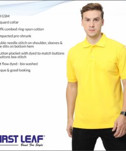 First Leaf Collar Tshirt - For Men