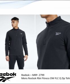 Reebok Fitness OW FLC Q Zip Tshirt