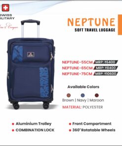 Swiss Military Neptune 55, 65, 75 cms - Soft Travel Luggage - 3 pcs Set