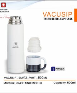 Swiss Military Vacusip Thermosteel Cup Flask