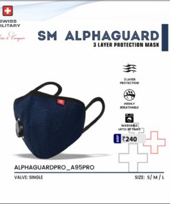 Swiss Military SM Alphaguard 3 Layer Protection Mask