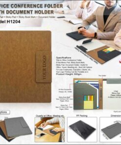 Office Conference Folder With Document Holder