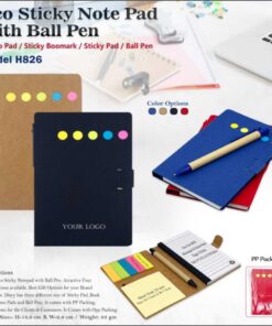 Eco Sticky Notepad with Ball Pen