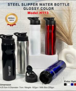 Steel Sipper Water Bottle-Glossy Color