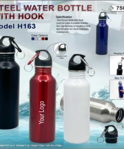 Steel Water Bottle With Hook