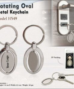 Rotating Metal Keychain