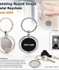 Rotating Metal Keychain