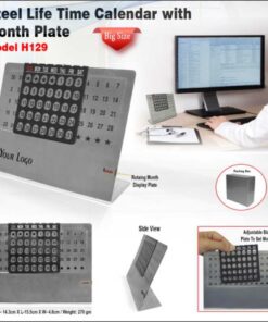 Steel Life Time Calender With Month Plate