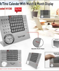 Life Time Calender With Watch And Month Display